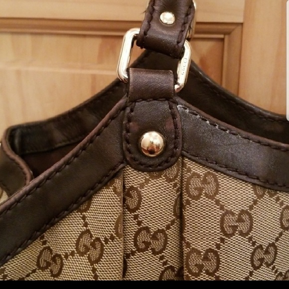 GUCCI Large Sukey Tote Brown - Picture 8 of 8